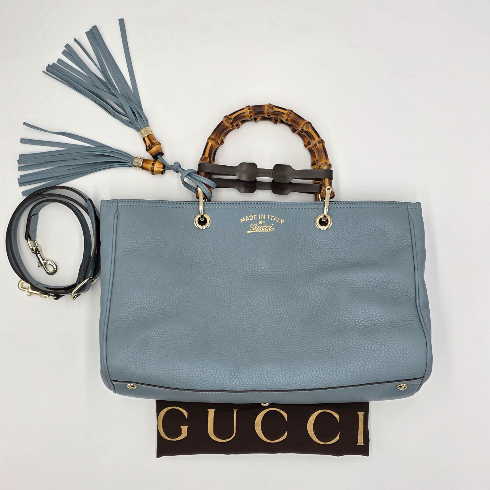 GUCCI ショッパーミディアムバンブートートバッグ50周年記念モデル