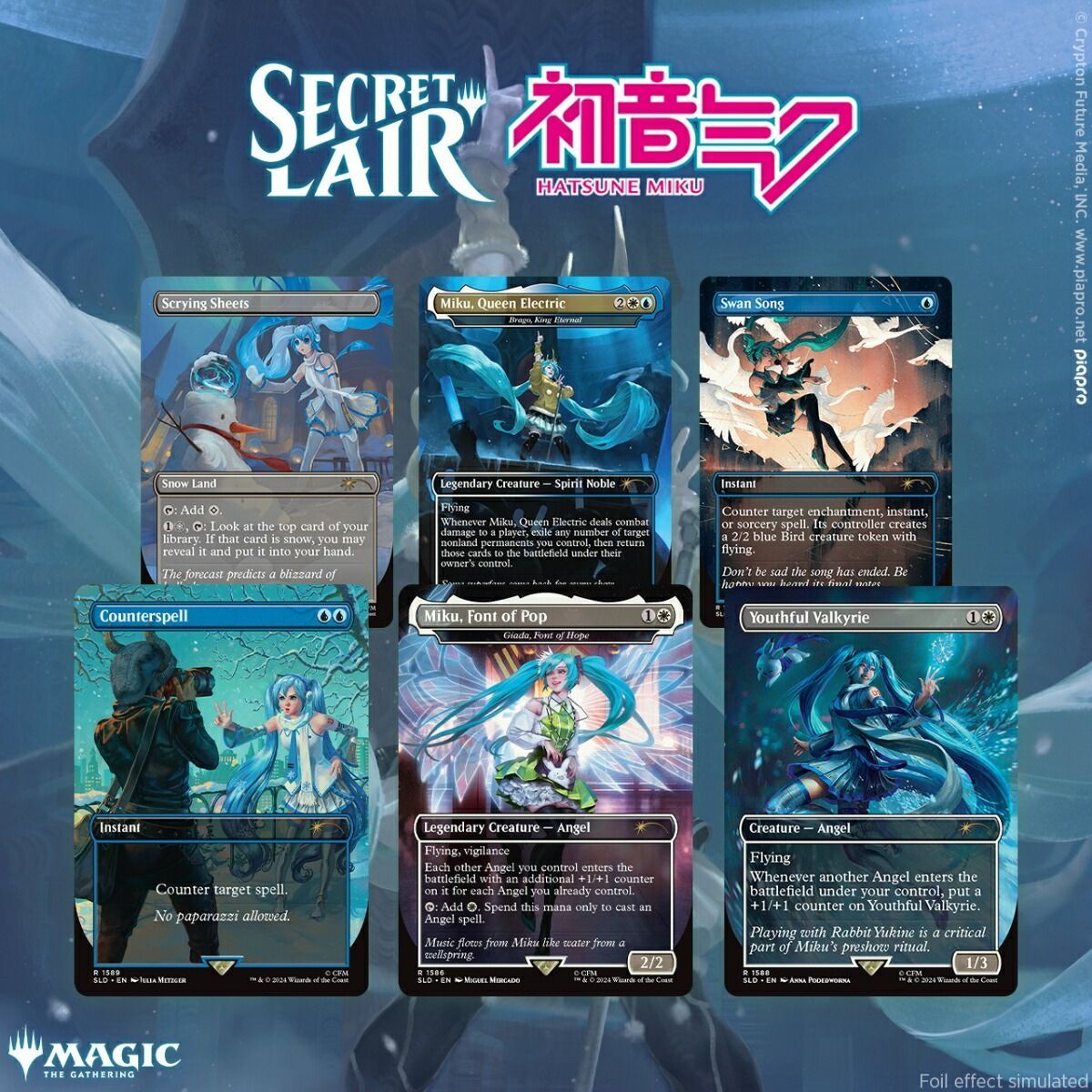 MTG Secret Lair Winter Superdrop2025 Secret Lair x Hatsune Miku Winter Diva EN