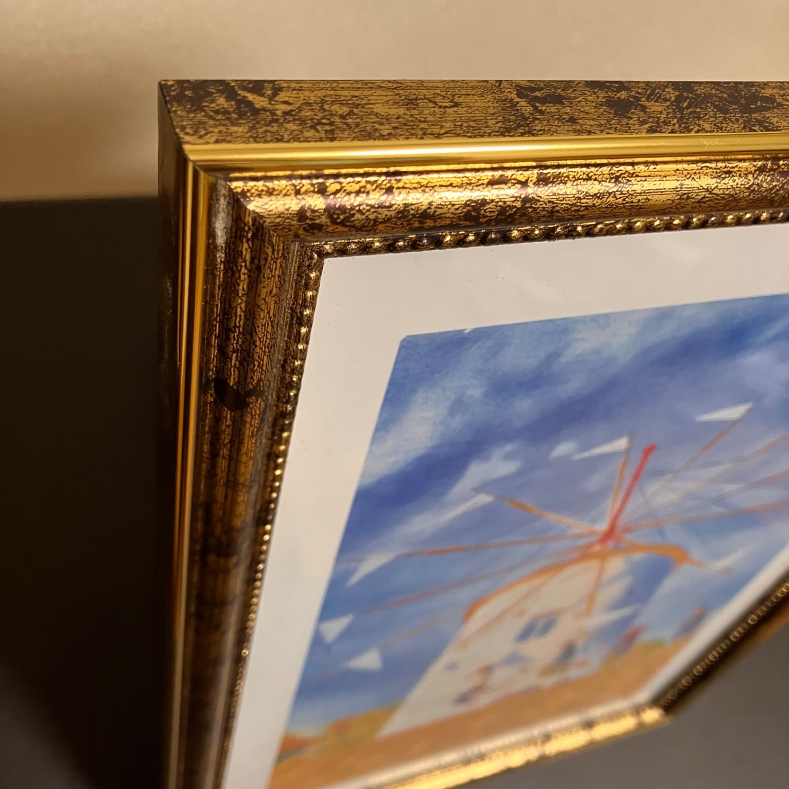 ジブリアート12 魔女の宅急便より「太陽の風車」　額装品　32.7㎝×24.0㎝ ジブリアート12 魔女の宅急便より「太陽の風車」 額装品 32.7