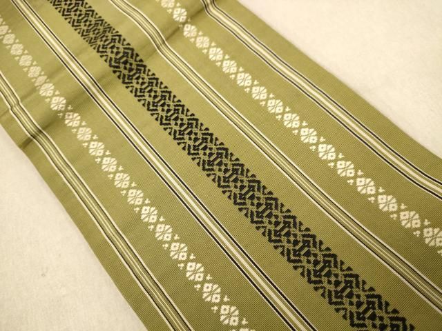 平和屋着物◎男性 本場筑前博多織 西陣 上田織物謹製 角帯 献上 正絹 逸品