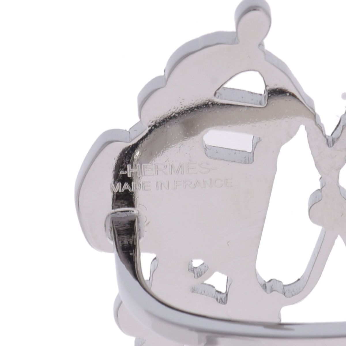 未使用 エルメス 馬勒モチーフ ブリッド ドゥ ガラ シルバー