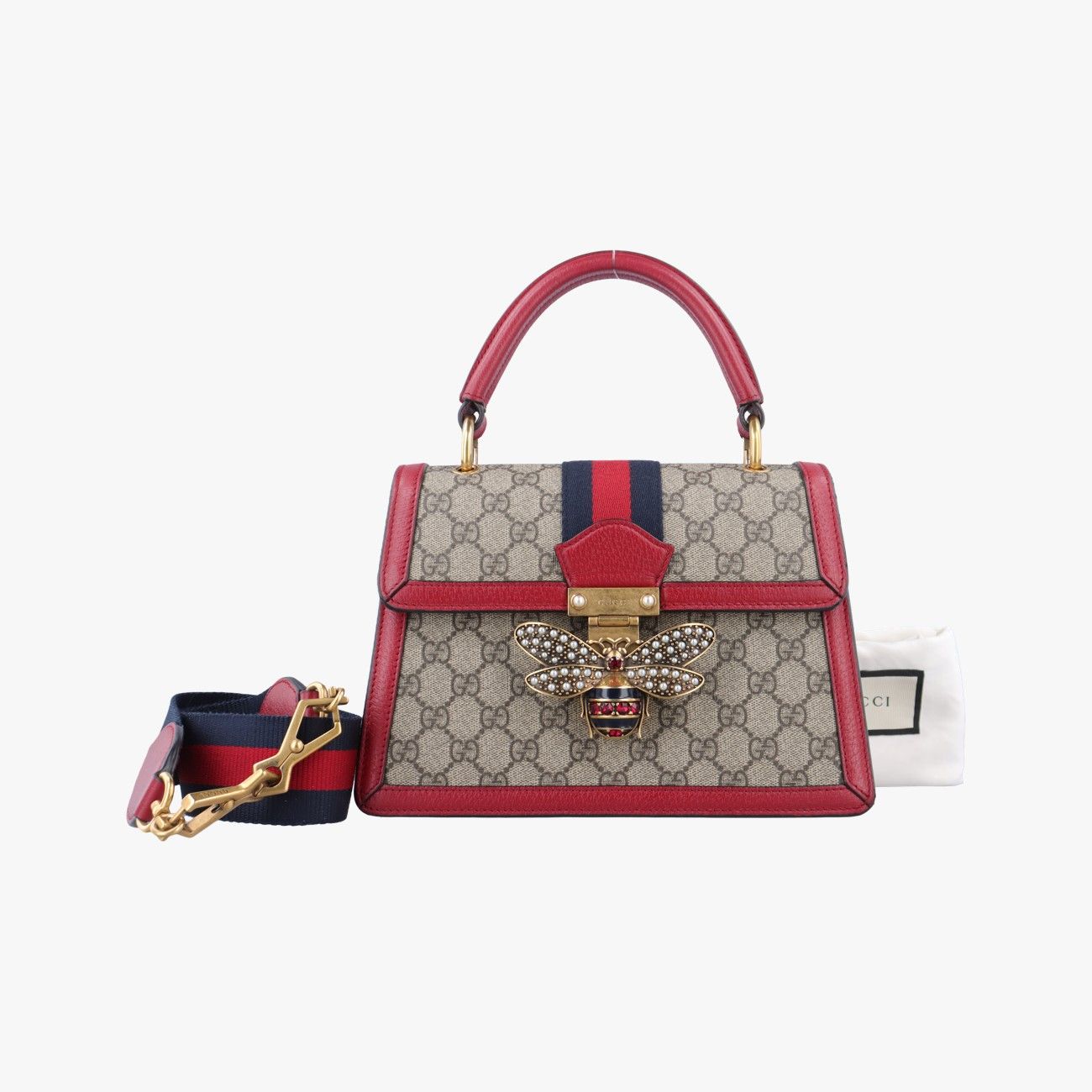 グッチGucciクイーン マーガレットマルチ PVCコーティングキャンバス×レザー476541A029372456