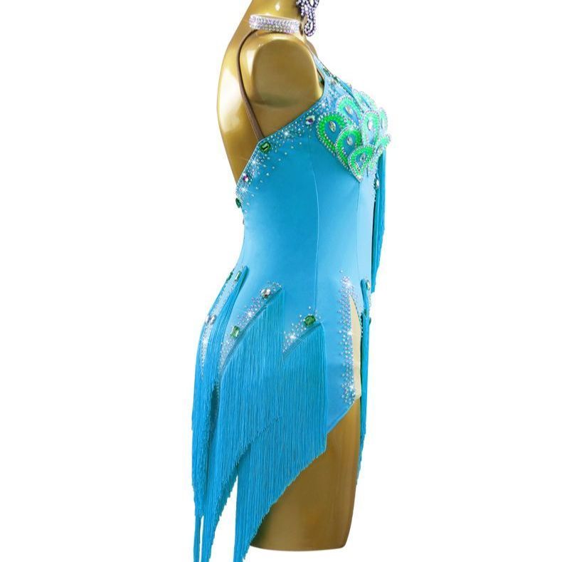 感 社交ダンス ドレス レディース 競技用 ステージ 舞台衣装 発表会 ダンスウェア ラテン サンバ ルンバ チャチャ ワルツ タンゴ モダンダンス パーティー 演出服 フラメンコ ベリーダンス フォーマルドレス P-16 LLC-HASEGAWATOSO_COM