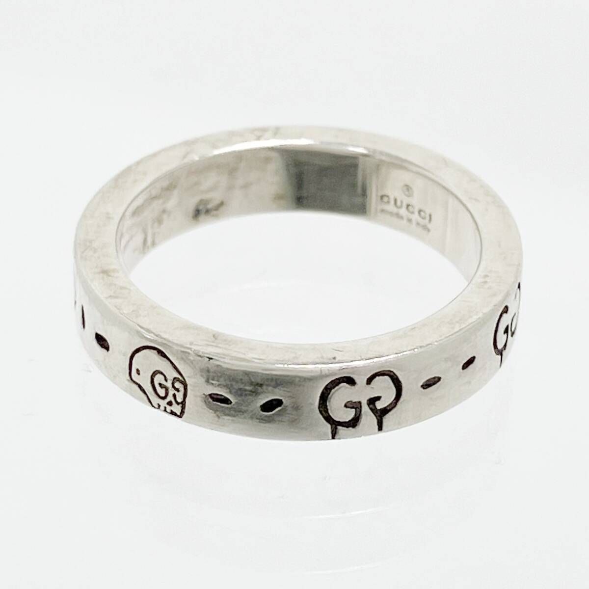 GUCCI SV925 リング ＃9.5 グッチゴースト シルバーアクセサリー