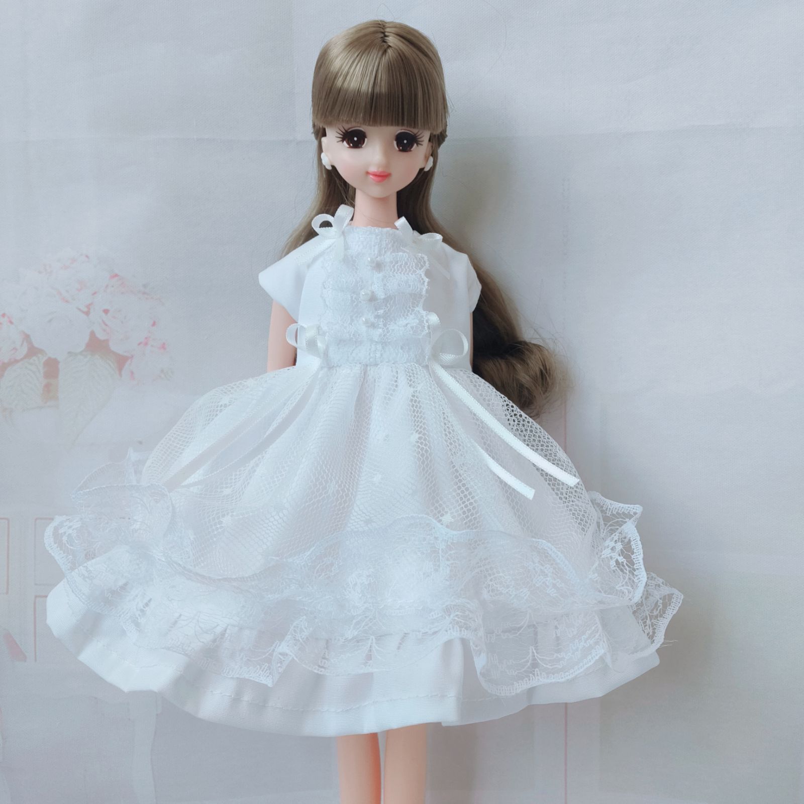 白ケープ付きリカちゃん服ジェニーちゃん服044 - メルカリ