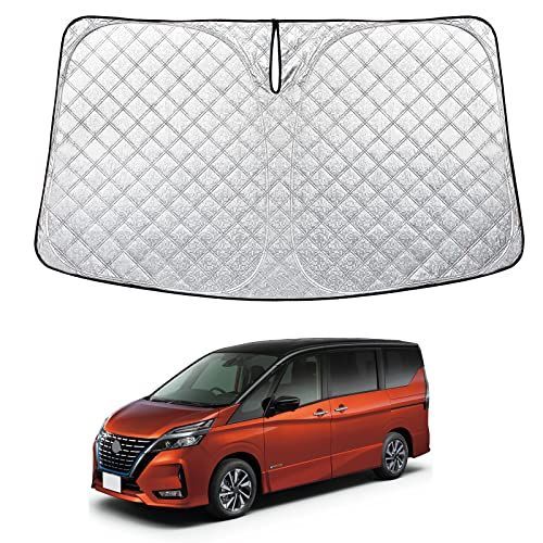 日産 セレナ C27 新型 日産 セレナ C27 専用 フロントガラス用 サンシェード 車種専用 サンシェード SERENA c27 パラソル シェードカーテン 遮光 日除け 駐車 車中泊 マルチサンシェード 日よけ 紫