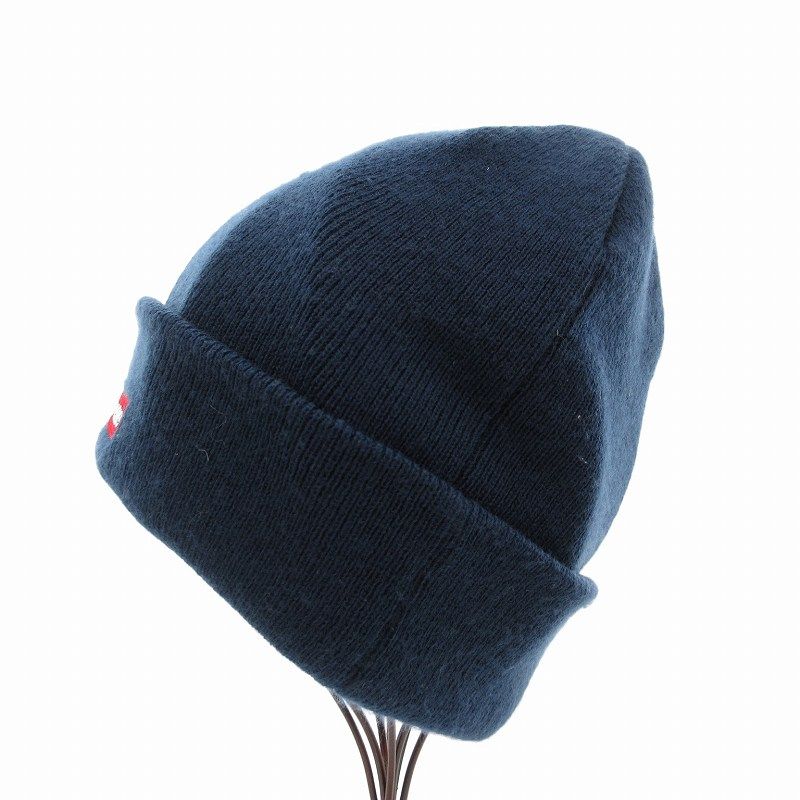 シュプリーム SUPREME 19AW ニット帽 ビーニー 帽子 Ｓロゴ ボックス 刺繍 紺 ネイビー /FF ■GY12 ☆AA★ メンズ シュプリーム SUPREME 19AW ニット帽 ビーニー 帽子 Sロゴ