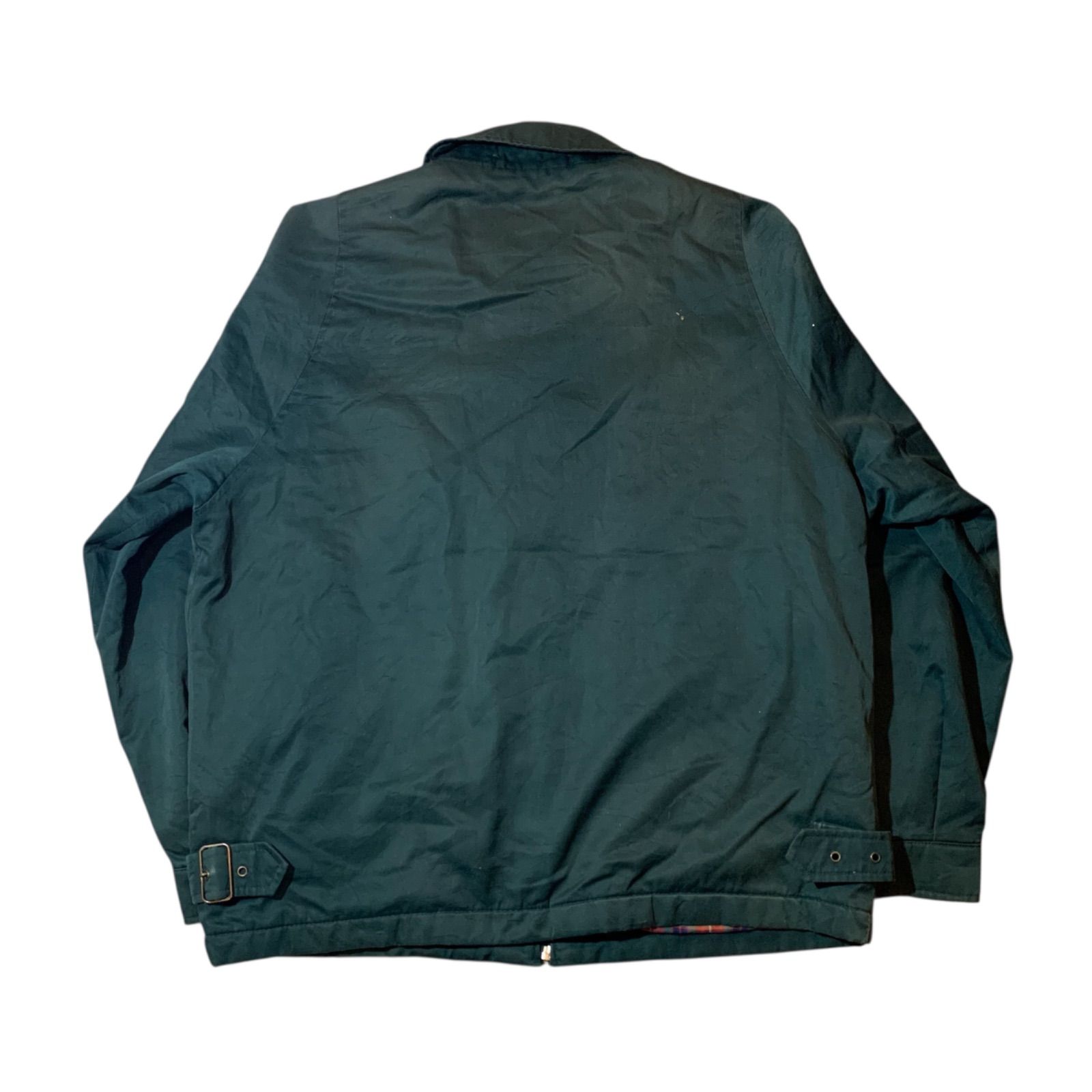 BARACUTA check lining drizzler jacket green/バラクータ チェック 
