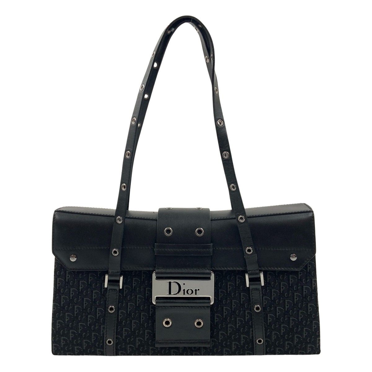 Christian Dior ディオール トロッター ショルダーバッグ ブラック Christian Dior ストリートシック トロッター ショルダーバッグ