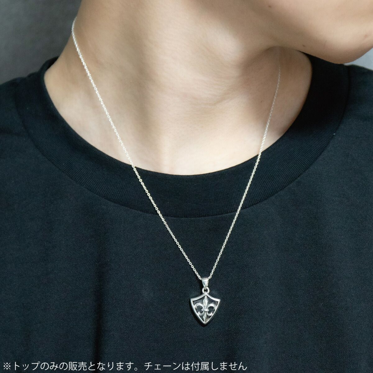 ペンダントトップ ネックレストップのみ メンズ シルバー925 オニキス