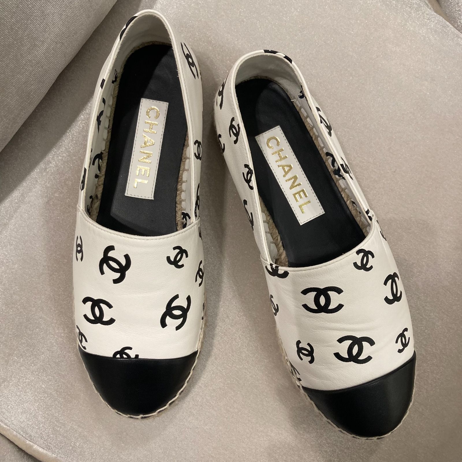 CHANEL シャネル フラットシューズ エスパドリーユ G38628 CHANEL シャネル フラットシューズ エスパドリーユ G38628