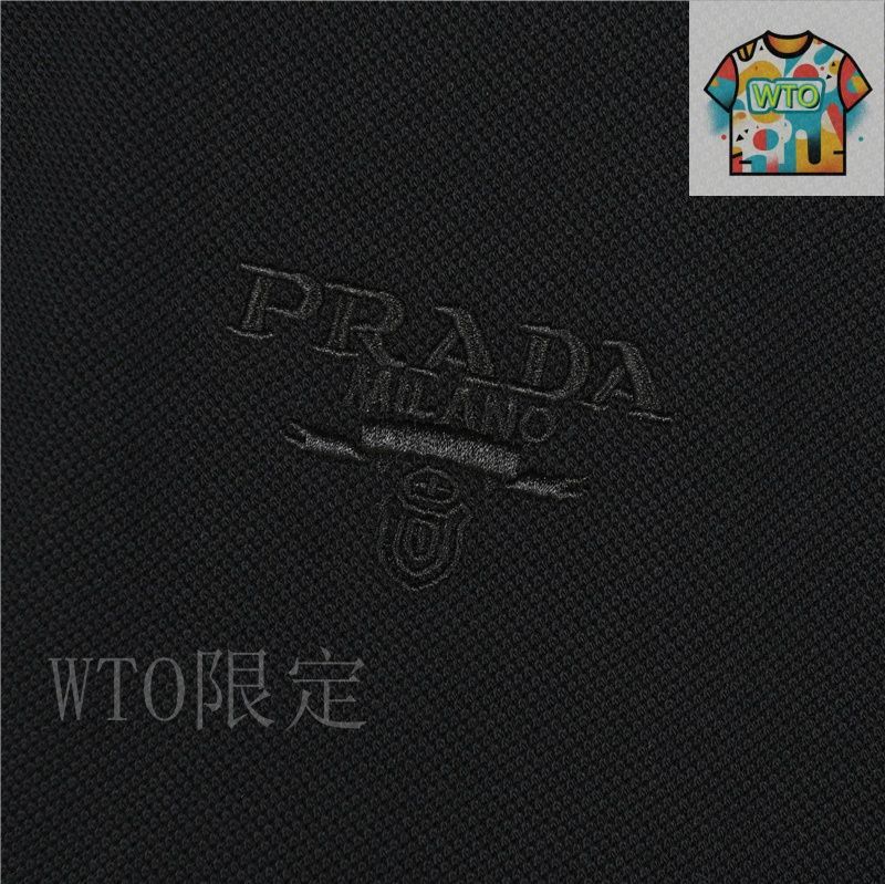 今日特価】Prada プラダ 25SS カラーブ lock ストライプ 胸刺繍