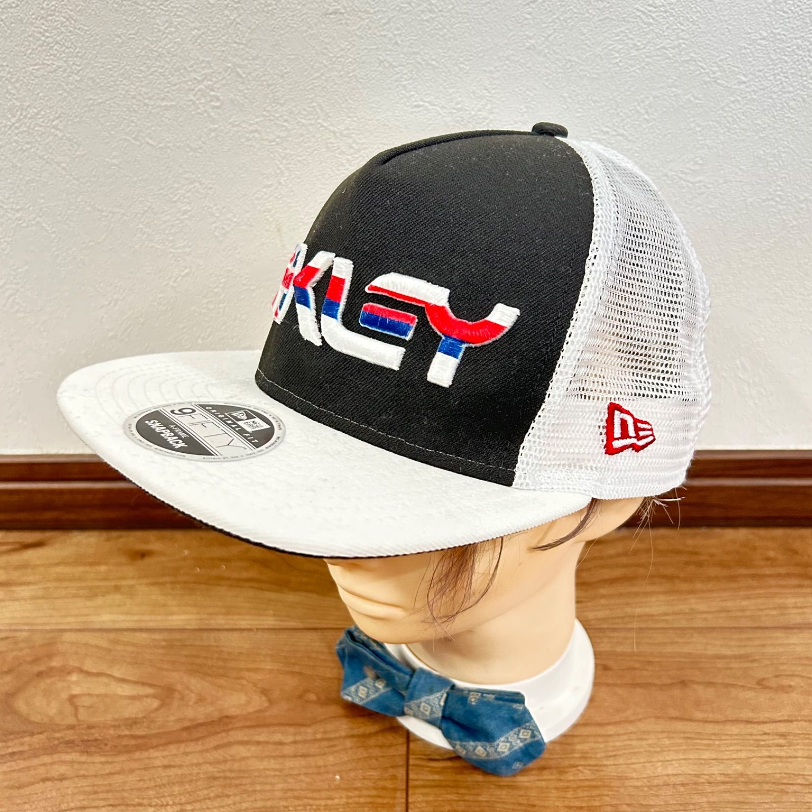 w^)b NEW ERA×OAKLEY ニューエラ×オークリー ベースボール メッシュキャップ 帽子 9FIFTY ロゴ刺繍 イギリス国旗 アメカジ  ストリート ブラック 黒×ホワイト 白 キッズ ジュニア メンズ レディース ユニセックス - メルカリ