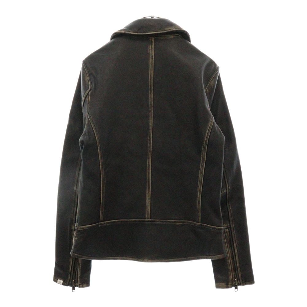 美品　ブラックバイバンキッシュ　羊革　ノーカラー　ライダースジャケット 美品 ブラックバイバンキッシュ 羊革 ノーカラー ライダース