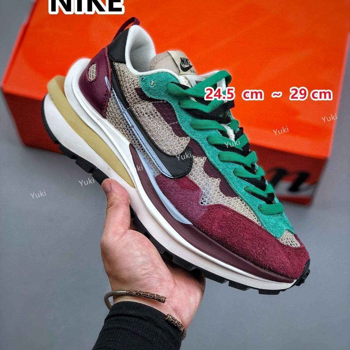 SACAI × NIKE VAPOR WAFFLE STRING/RED/GREEN サカイ × ナイキ ヴェイパー ワッフル ストリング/グリーン  DD3035-200 - メルカリ