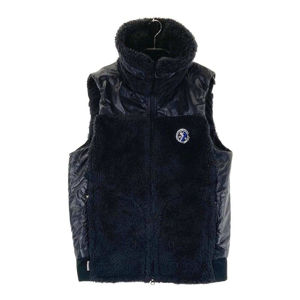 パーリーゲイツ　春シーズン　メンズ 軽量 フルジップベスト サイズ4 合繊×フリース片面起毛中綿フルジップアップベスト ＜ストリート花柄