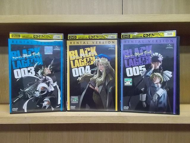 DVD BLACK LAGOON ブラックラグーン Roberta's Blood Trail 3〜5巻 計3