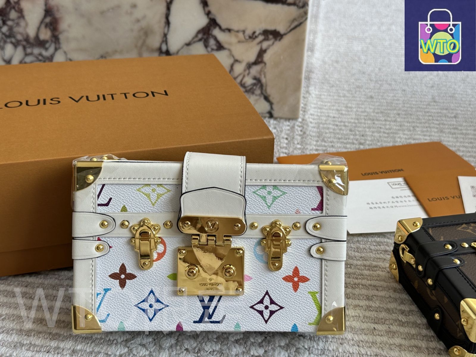 【美品】LOUIS VUITTON ボックス12箱・小袋9袋・リボン8本のセット LOUIS VUITTON トランクボックスバッグ - コンパクトサイズ (19