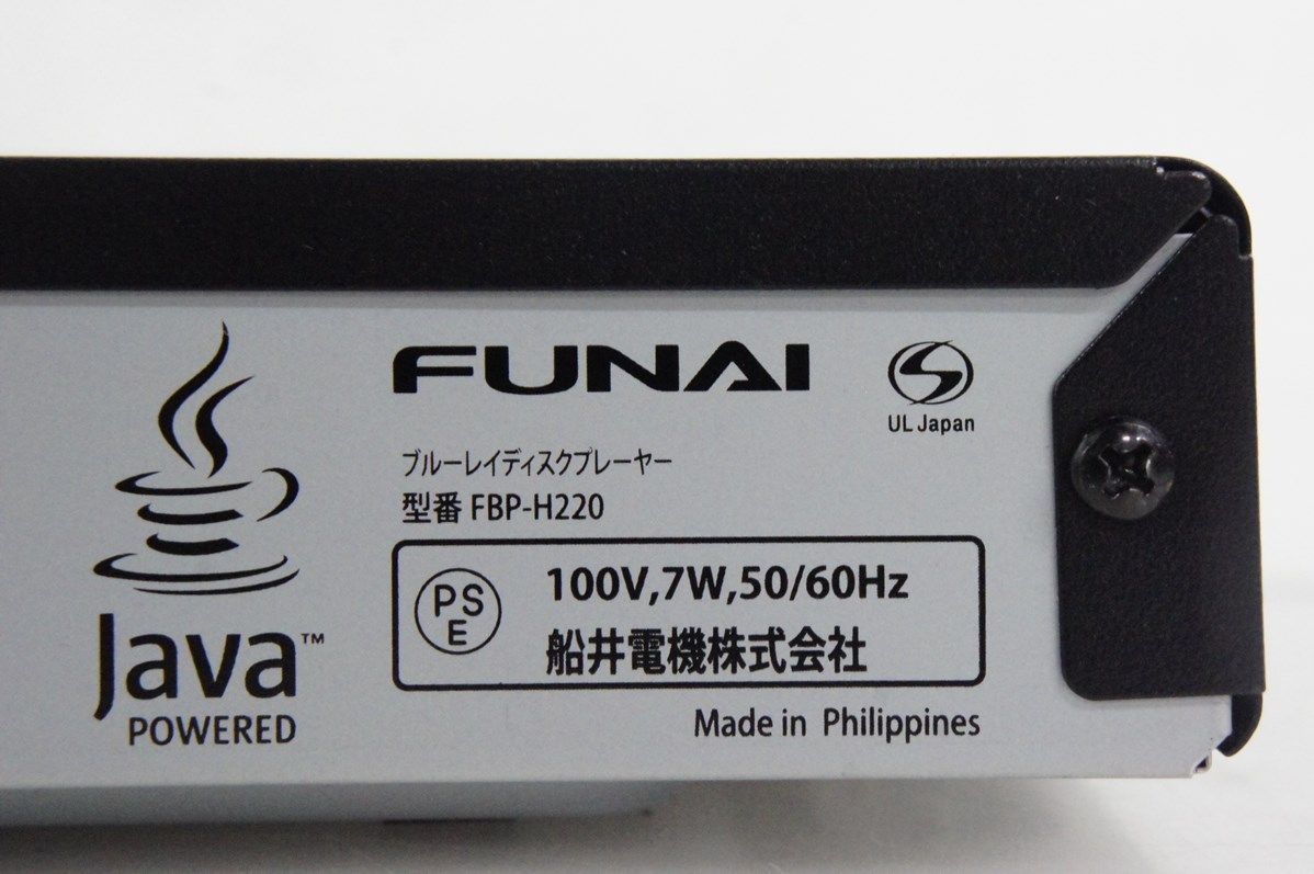 ブルーレイディスクプレーヤー FBP-H220