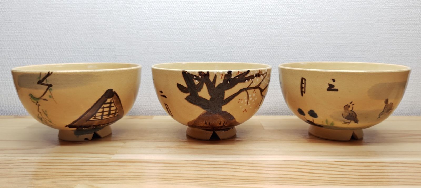 逢絢亭・新品】茶道具 数茶碗 京焼 乾山写 十二か月絵替わり数