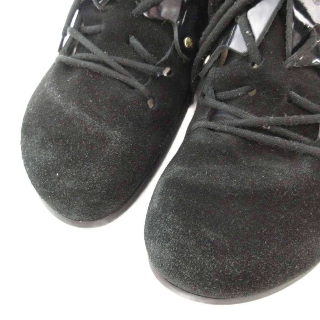 BIRKENSTOCK 黒 スエード レースアップブーツ