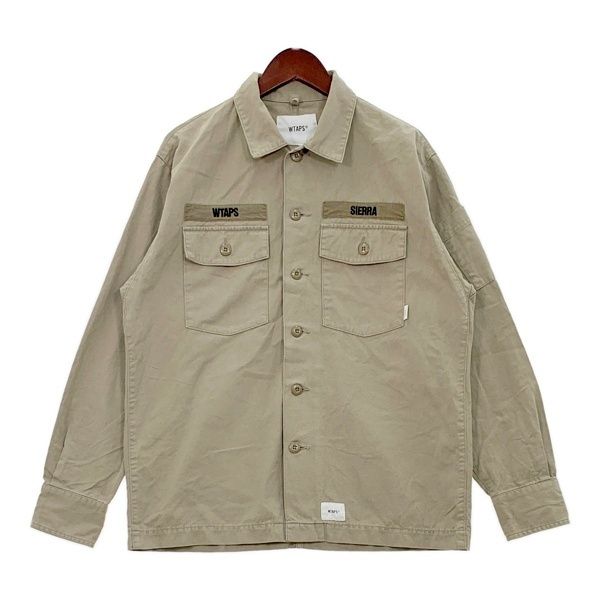 WTAPS 19SS BUDS LS ミリタリー シャツ 長袖 ジャケット アウター ワーク 191BRDT-SHM02 メンズ ダブルタップス トップス DM15604