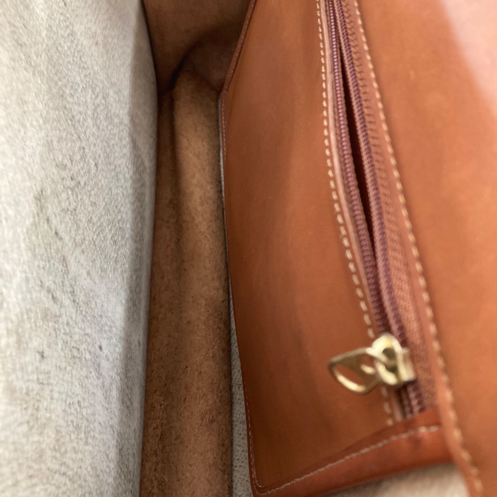 COACH ビジネスバッグ 牛革 キャラメル 2WAY 本革 ロック 鞄