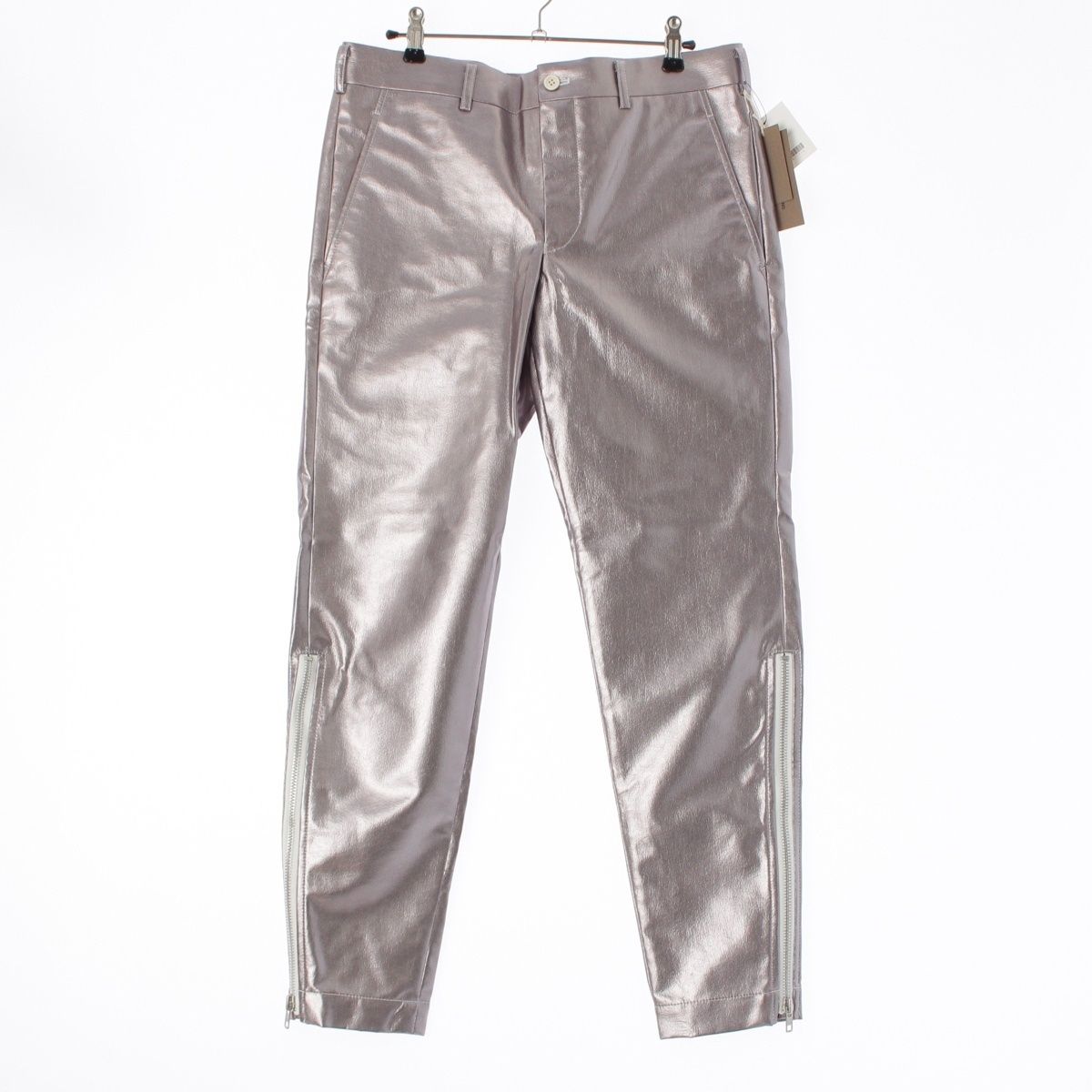 コムデギャルソンオムプリュス AD2020 21SS ナイロン キュプラ ジップ パンツ ボトムス PG-P018 シルバー S
