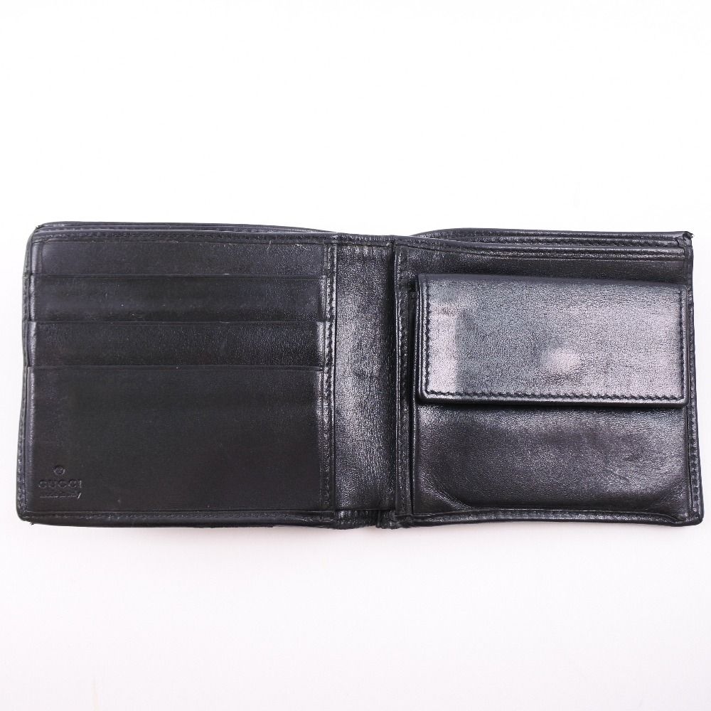 GUCCI】グッチ 131927 GGキャンバス 黒 メンズ 二つ折り財布 - メルカリ