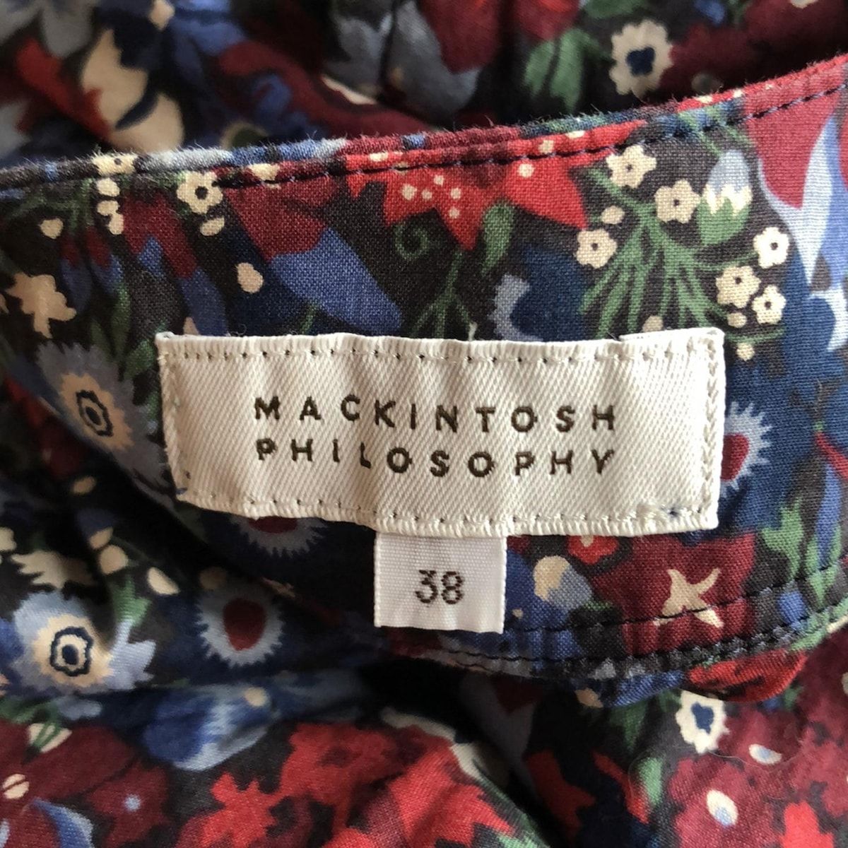 マッキントッシュフィロソフィー ドットプリントワンピース