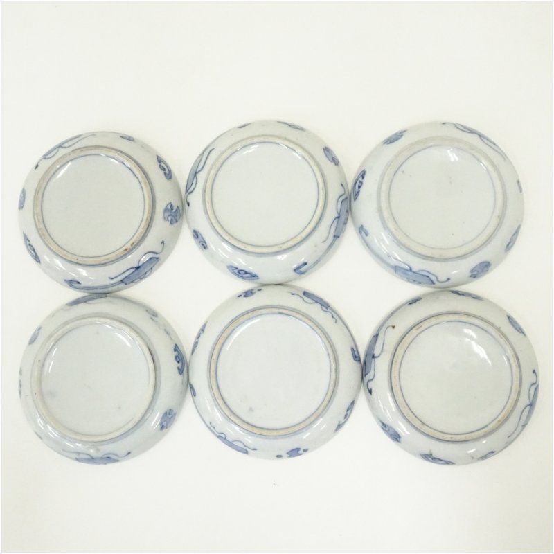 伊万里焼 錦手なます皿6客