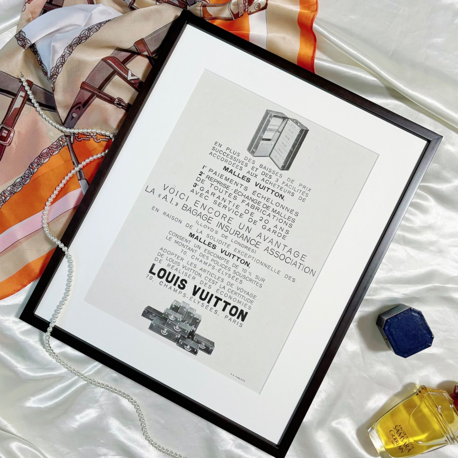 1932 広告＞Louis Vuitton ルイヴィトン ポスター ヴィンテージ アート