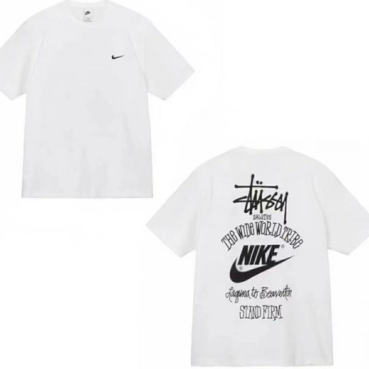 新品 特価値 Nike x stussy ステューシー ダイス Tシャツ ホワイト　男女兼用