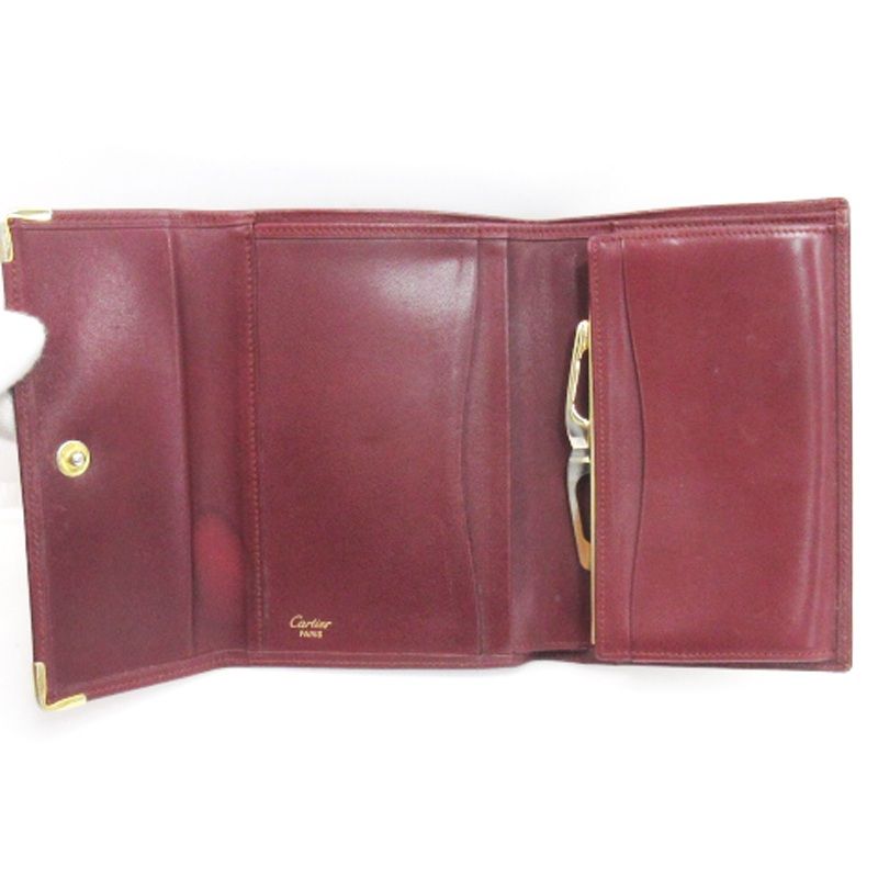 美品】 Cartier / カルティエ | マストライン 三つ折り がま口