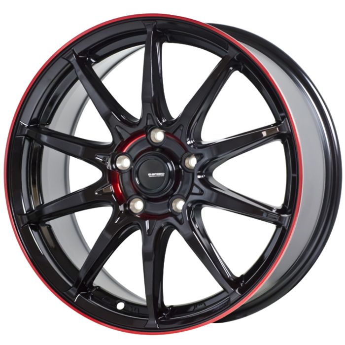 ホイール4本セット G.Speed P-05R ブラック レッドクリア 18インチ 7J 48 5H-100