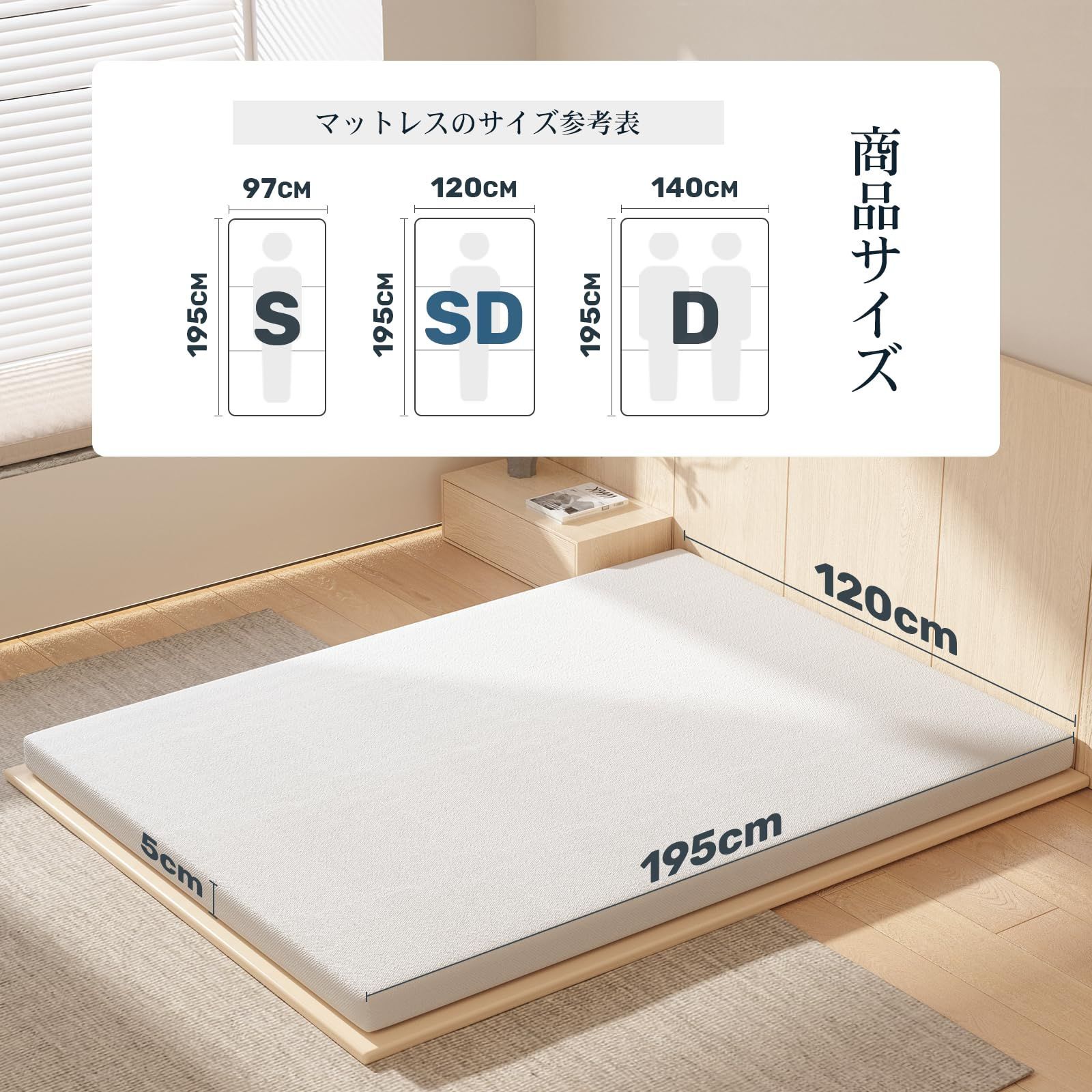 厚さ5cm 敷きマット