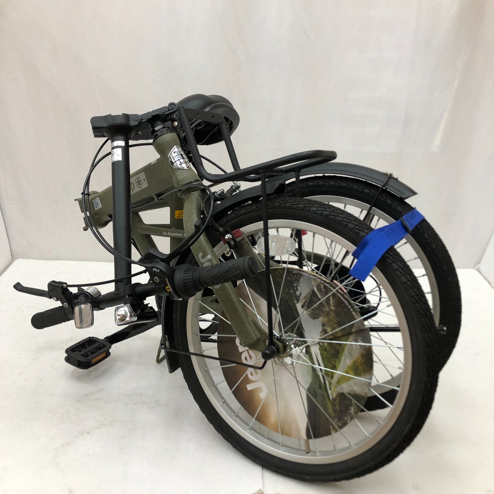 03m1569【美品】JEEP ジープ 20インチ 折りたたみ自転車 JE-206GRS