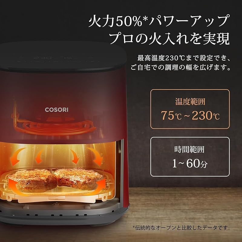 Cosori コソリ　エアフライヤー Amazon.co.jp: COSORI コソリ ノンフライヤー 4.7L 大容量 家庭