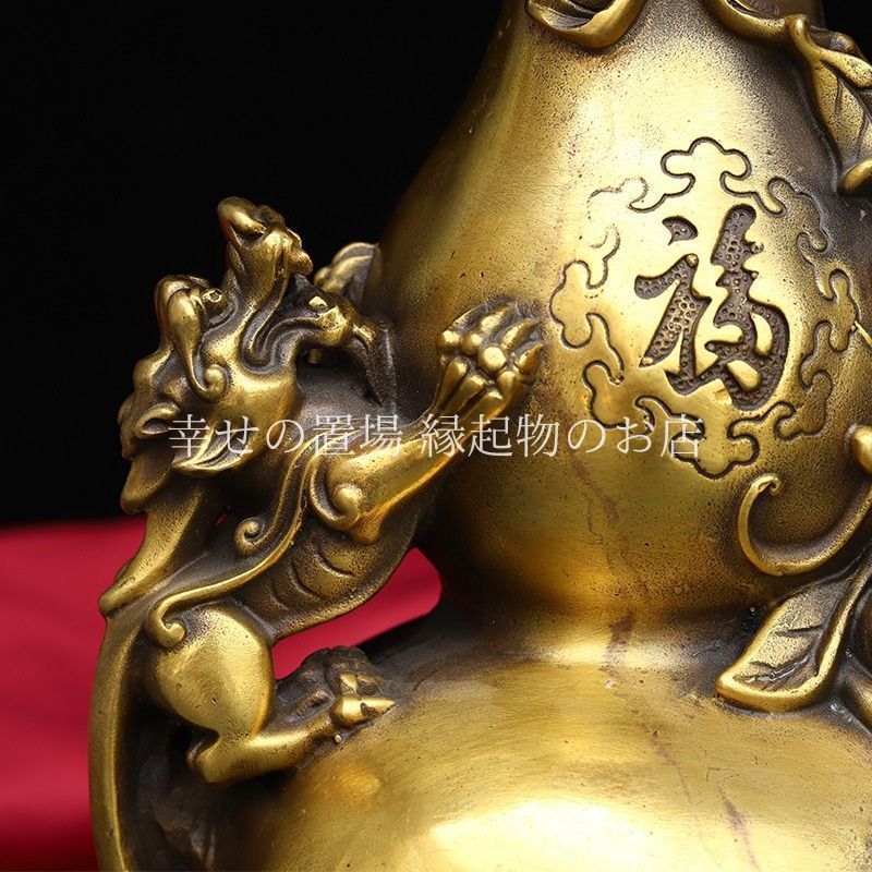 ひょうたん 瓢箪 縁起物 開運　置物　健康 ひょうたん 瓢箪 置物 風水 金色 貔貅 蛙 カエル 金蟾 三脚蟾蜍