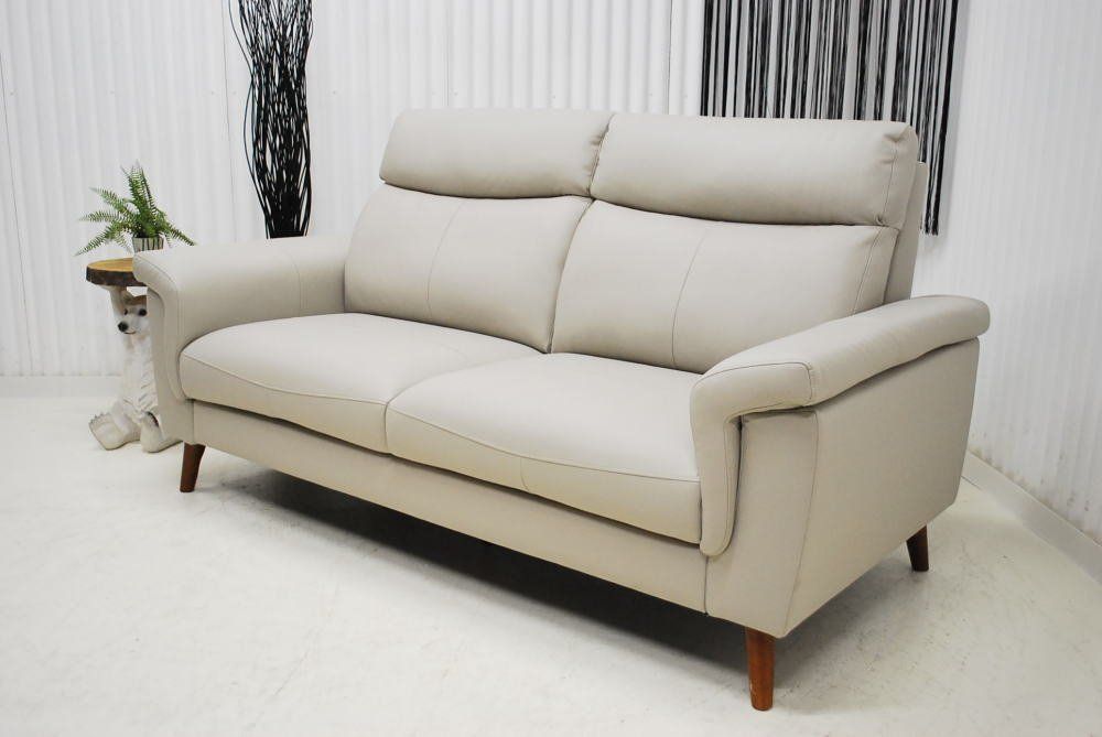 アウトレット 現品限り 一部 大 背もたれ脱着式３人掛け トリプルモダンソファー スタイリッシュモダンデザイン グレー系