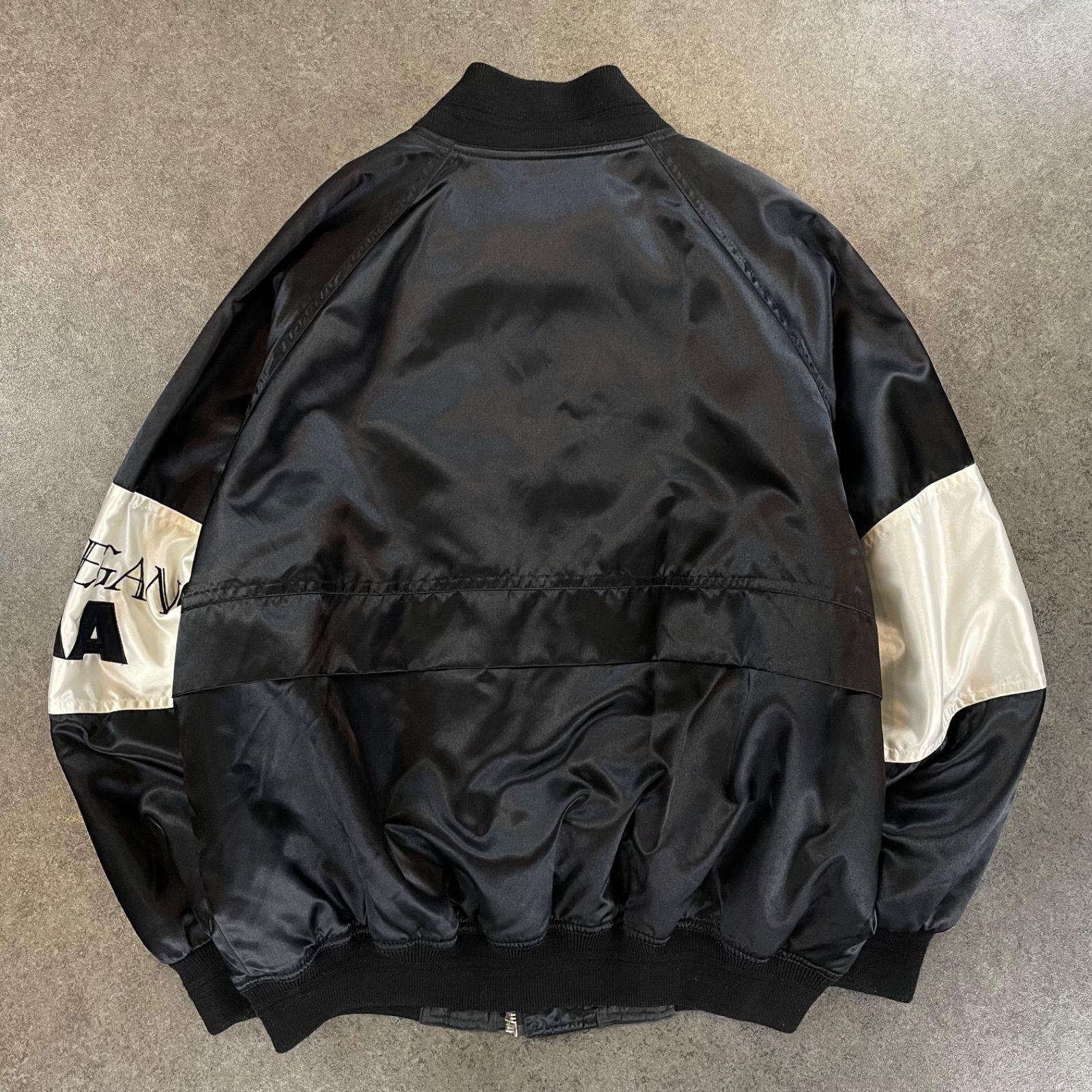 Vintage MOTOR SPORTS PIAA 100% Nylon Stadium Jumper Black/White モータースポーツピア  ピア ヴィンテージ スタジャン スタジアムジャンパー レーシングジャケット 中綿 ブルゾン モノトーン - メルカリ