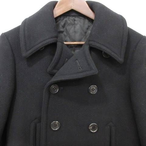 【値下げ】Lithium homme リチウムオム カシミア ピーコート 44 リチウム オム LITHIUM HOMME 美品 Pコート アウター カシミヤ混