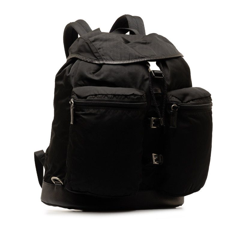 美品　プラダ リュック バックパック ミニ 三角ロゴプレート ナイロン レザー プラダ リュック バックパック ミニ 三角ロゴプレート ナイロン レザー