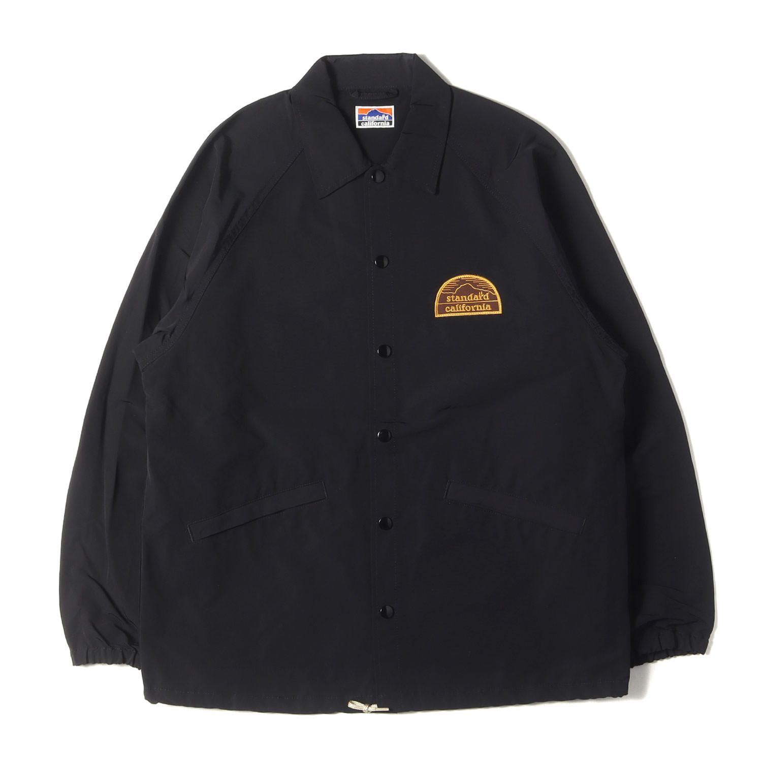 STANDARD CALIFORNIA ジャケット サイズ:L / 23SS ロゴパッチ 刺繍 コーチジャケット (SD OUTDOOR LOGO PATCH COACH JACKET) / ブラック / アウター ブルゾン ジャケット【メンズ】【中古】