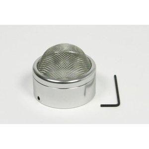 【新品・3営業日で発送】SP武川 エア-ファンネル(シルバー)ネット付取付径43mm ミクニVM26 品番:03-01-0026