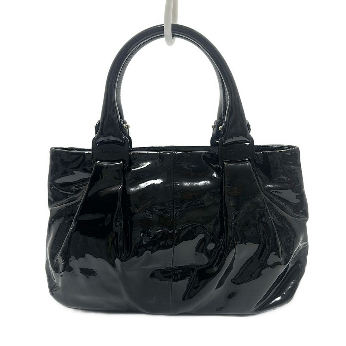 FERRAGAMO|SalvatoreFerragamo サルバトーレフェラガモ ハンドバッグ ヴァラ 黒 レザー