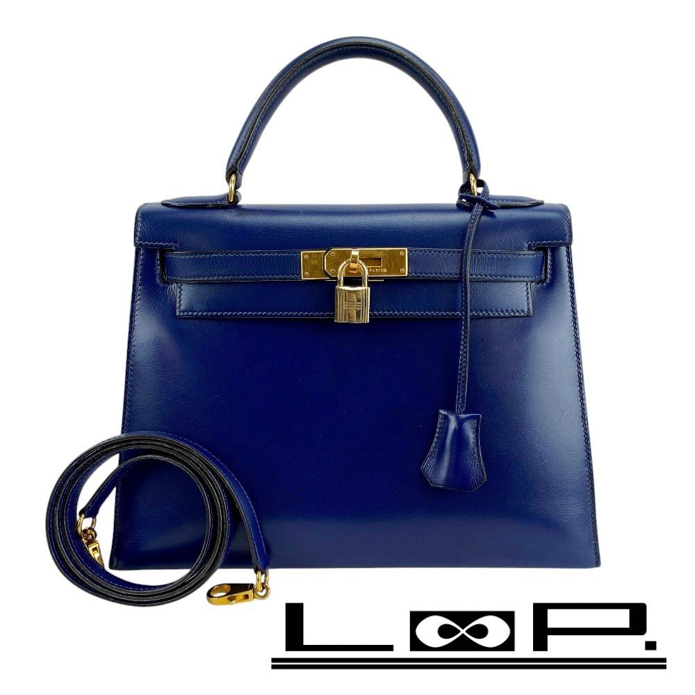 美品❣️エルメスケリーバッグ28用！空箱 □中古□ヴィンテージ□ エルメス ケリー 28 外縫い ハンド