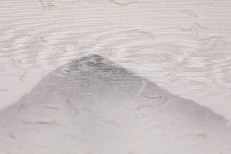 名古屋帯　ヒゲ紬　白　墨　作家もの　原風景　T543 名古屋帯 ヒゲ紬 白 墨 作家もの 原風景 T543の通販 by キモノリザーブ