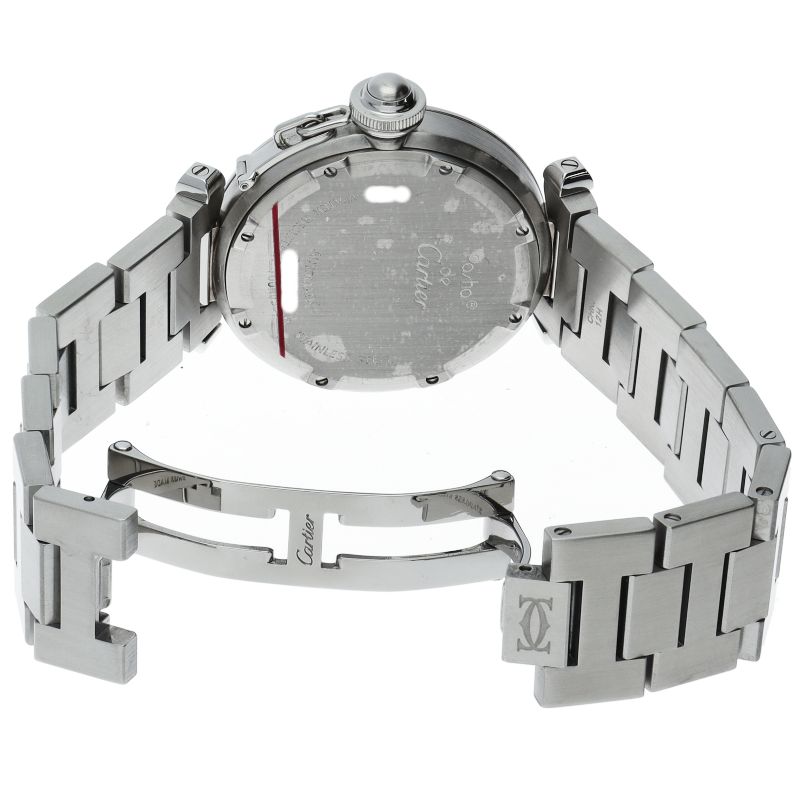 カルティエ パシャC ウォッチ W31076M7 SS ユニセックス時計 ブラック  