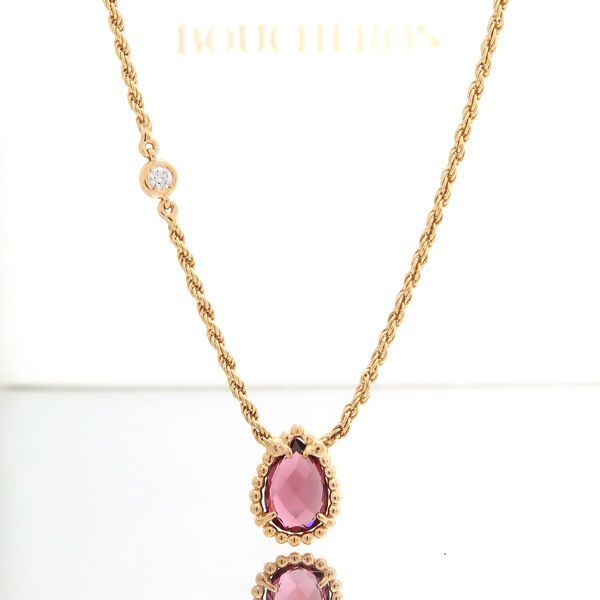 BOUCHERON セルパンボエム ロードライトガーネット ペンダント XS ネックレス JPN00629 ピンクゴールド PG ブシュロン  ◇送料込◇質屋-10487 - メルカリ